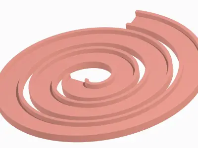 Spiral Racetrack 3D print model