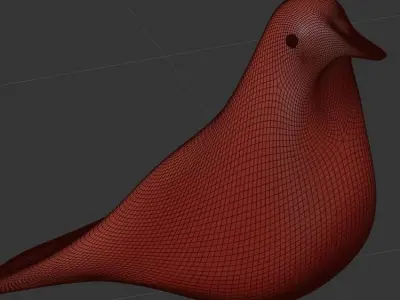 Eames Bird Decor Set 3D model