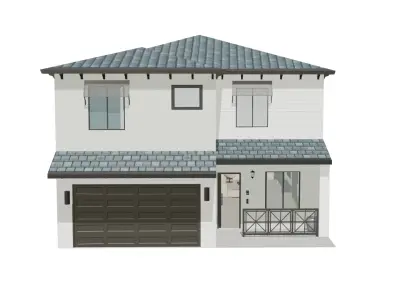  Coral Breeze Villa  Low-poly 3D model