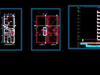 Mixed Use Residential Building Plan  3D model