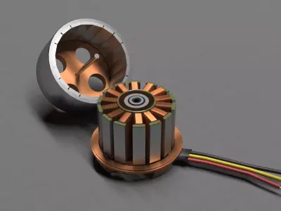 Brushless Electric Motor 3D model