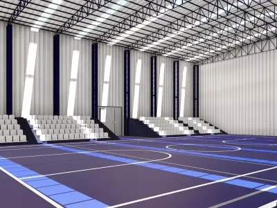 CULTURAL CENTER AND THEATER 3D model 3D model