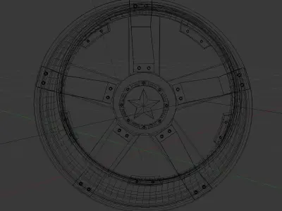 Llanta 01 Low-poly 3D model