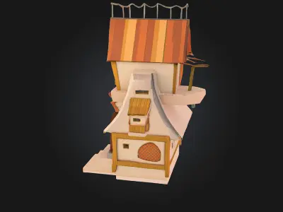 Whimsical Cottage 3D model purchase