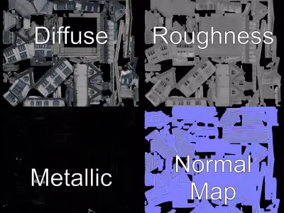 Gothic Mansion model pack Low-poly 3D model