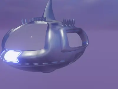 Custom Tram Free low-poly 3D model