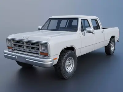 Dodge Ram W350 Crew Cab 1985  3D print model
