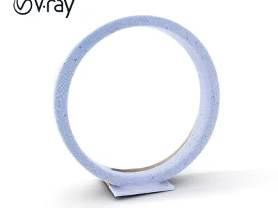 Circular Textured Sculpture Model Pack Low-poly 3D model