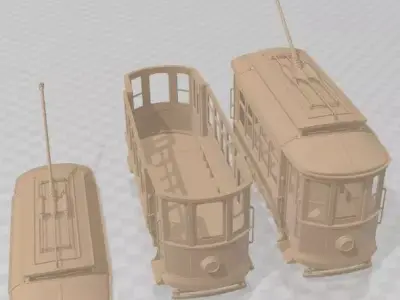 Old Tram - 1 Printable 3D print model