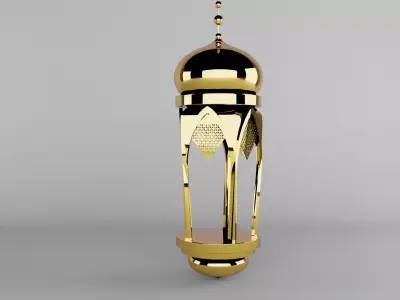 fanoos gold hanging lamp Free 3D model