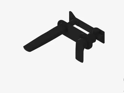 Wall Mixer Set - Luxury - Sublime Low-poly 3D model
