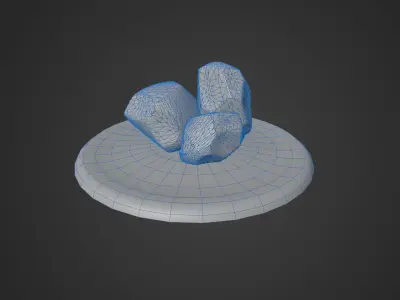 Rocks two Free low-poly 3D model