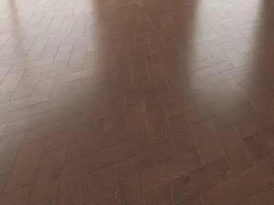 Parquet Oak Seal Brown WWL set 5 3D model