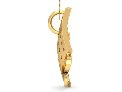 Solitaire Pendant 3dm stl FBX OBJ Render Detail 3D print model buy