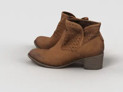 Platform Boots 3D model