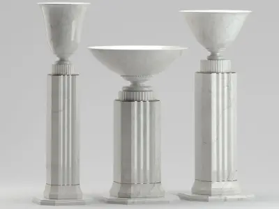 Sculpture 54 Pedestals 3D model