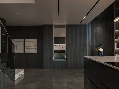 Living interior design Model - 01 3D model