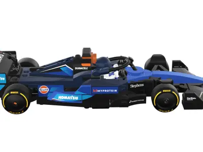 Wikibricks3D - 77249  Williams Racing FW46 --- Full Decal 3D print model