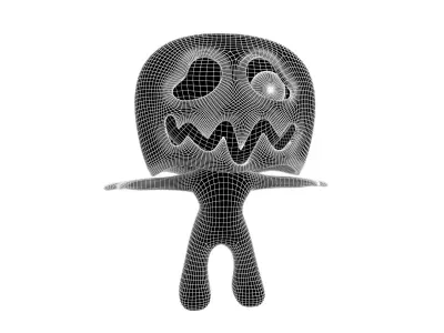 Rato Character 002 Ghost Rato Low-poly 3D model