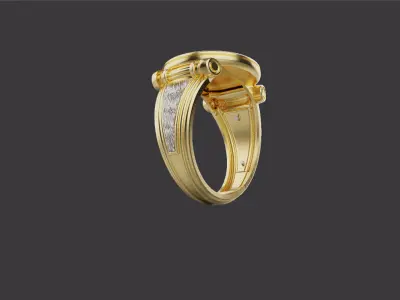 Bear Ring 53151 3D print model