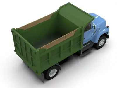 L9000 Single Axle Dump Truck 3D model