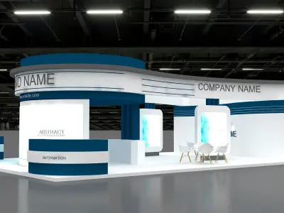Exhibition and Booth 3D model