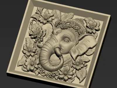 Ganesha Head A57 3D print model