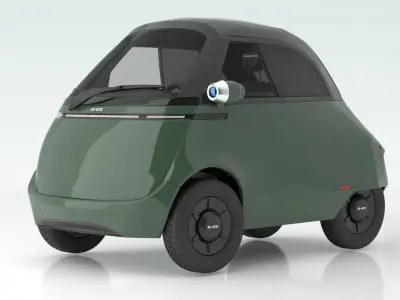 Microlino electric scooter car Khaki 3D model