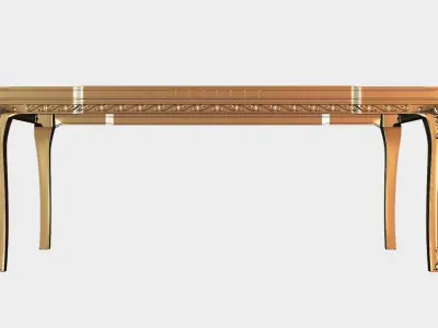 Carved dinner table for cnc 17 3D model