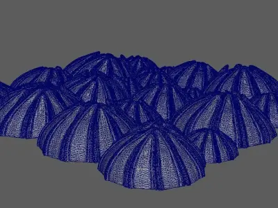 High Poly Flower Buds 3D Print Model 3D print model