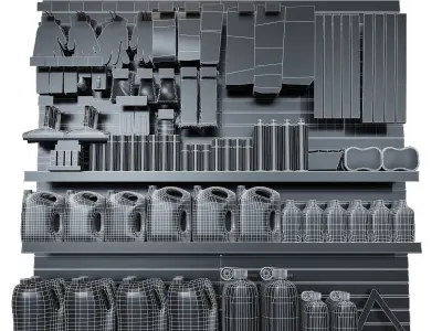 Car accessories 3D model