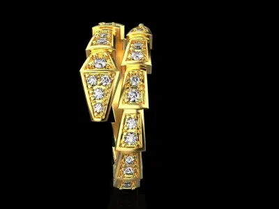 Bvlgari serpenti ring US size 6 model 868 3D print model