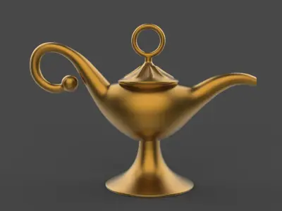 Aladdin Lamp 3D Icon 3D model