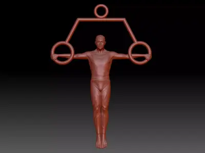 Athlete 3D print model