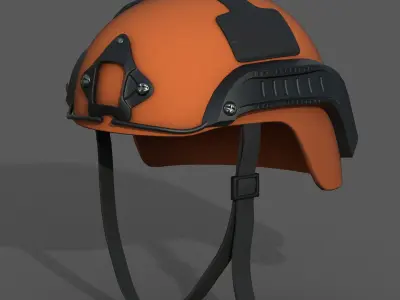 Helmet military combat armor scifi  Low-poly 3D model