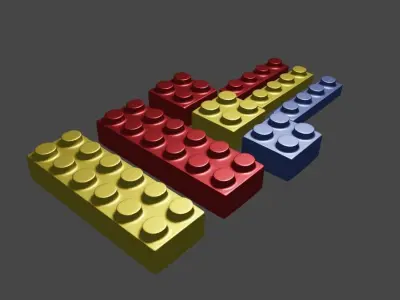 Lego pack Free low-poly 3D model