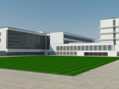 Bauhaus Dessau 3D model
