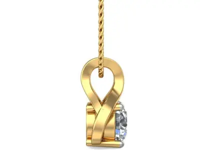 Solitaire Women Pendant 3dm STL OBJ FBX Renders Details 3D print model 33