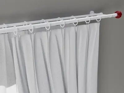 Curtains 02 collection 4 3D model