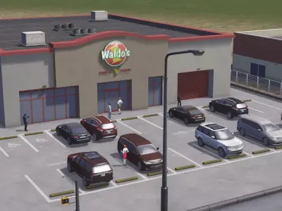 Waldos Mart Low-poly 3D model