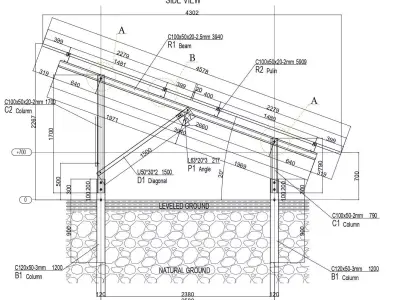 39 kWp Solar Project Type 12 3D model