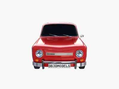 Dacia 1100 Red 3D model