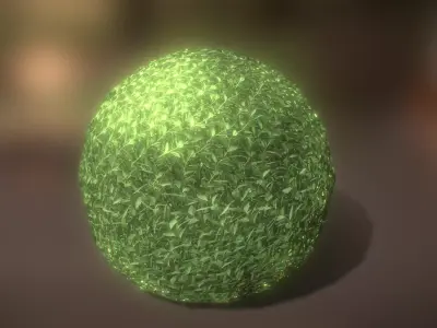 Low-Poly Boxwood Bush Version 1 Low-poly 3D model