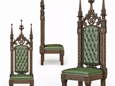 Gothic Throne 3D model