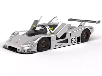 Mercedes Benz C9 1987 Sauber Racing HQ 3d model 3D model