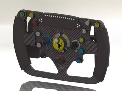 F1 Steering Wheel  Free 3D model