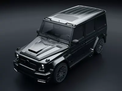 Mercedes G55 Brabus Low-poly 3D model
