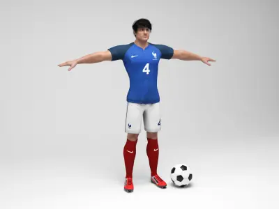 France footballer 2 3D model