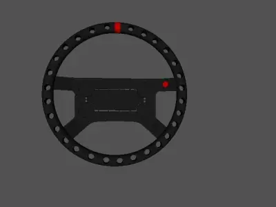 01 Volante 4 Bolas  Low-poly 3D model