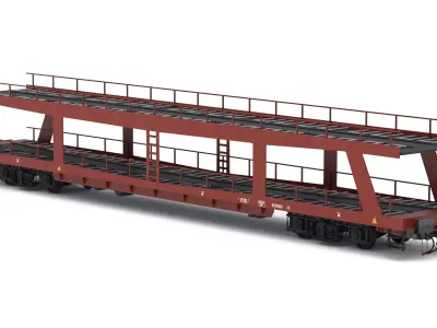 Autorack Car Transporter 3D model